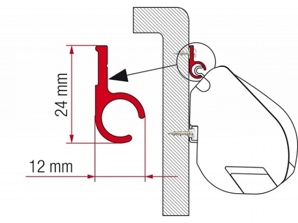Product Image for Markisadapter Skinne Fiamma F35